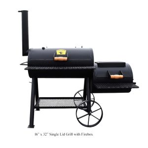 Single Lid Grill with Firebox