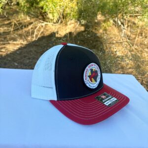 Black/White/Red RICHARDSON 112 TRUCKER HAT